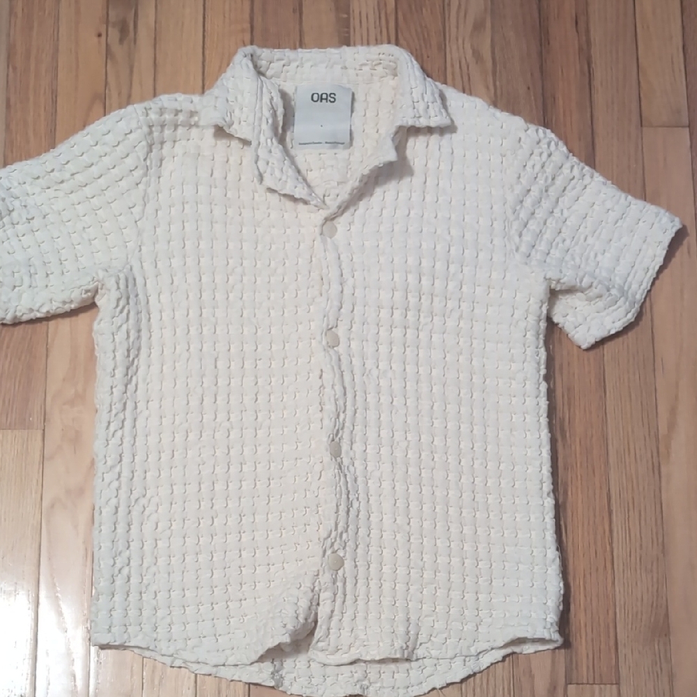 OAS Cuba Waffle Knit Shirt L